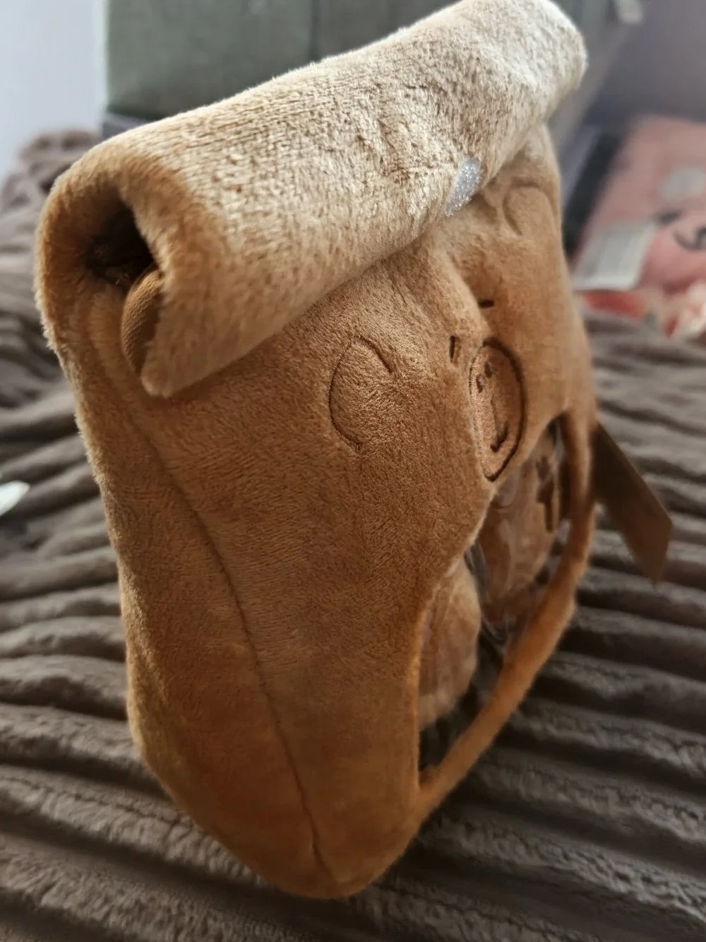 Capibara Plush Pet Toy Set in Pouch in Warm Brown